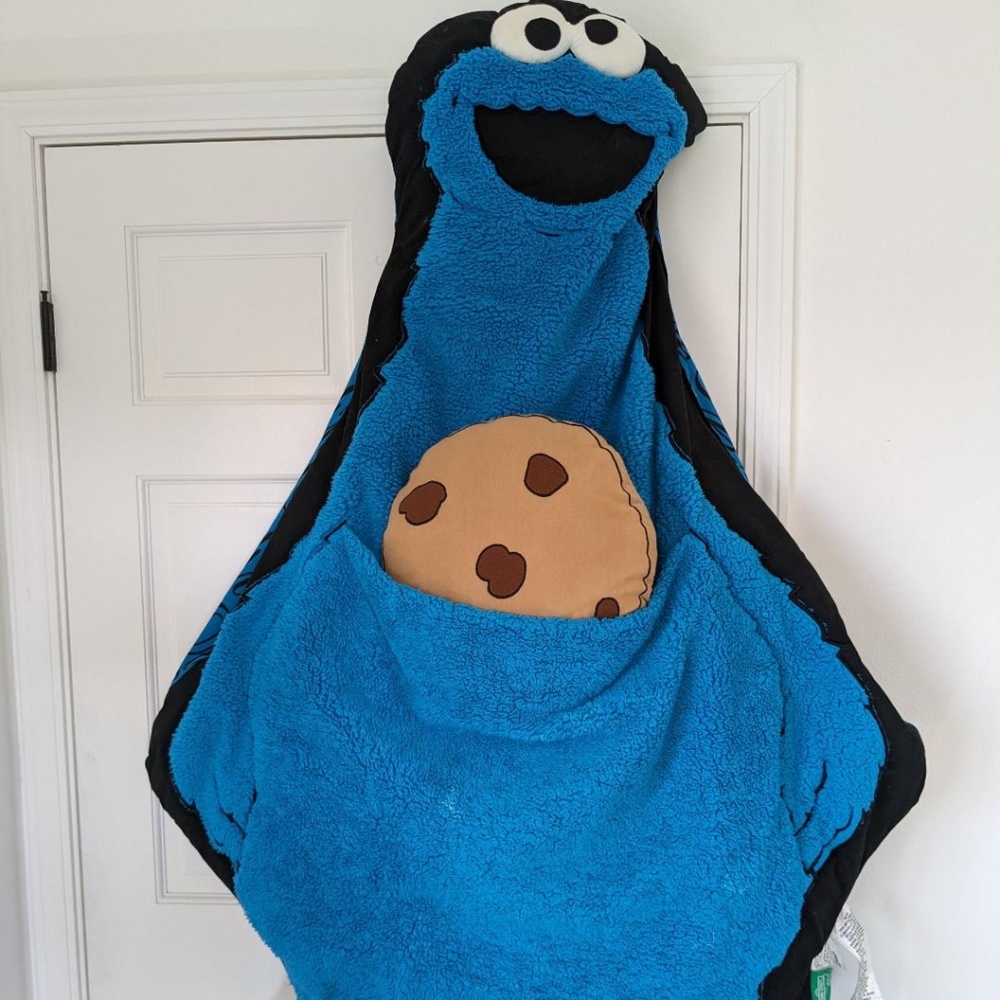 Crate & Barrel Sesame Street Cookie Monster Giant Plush Toy and Nap Mat